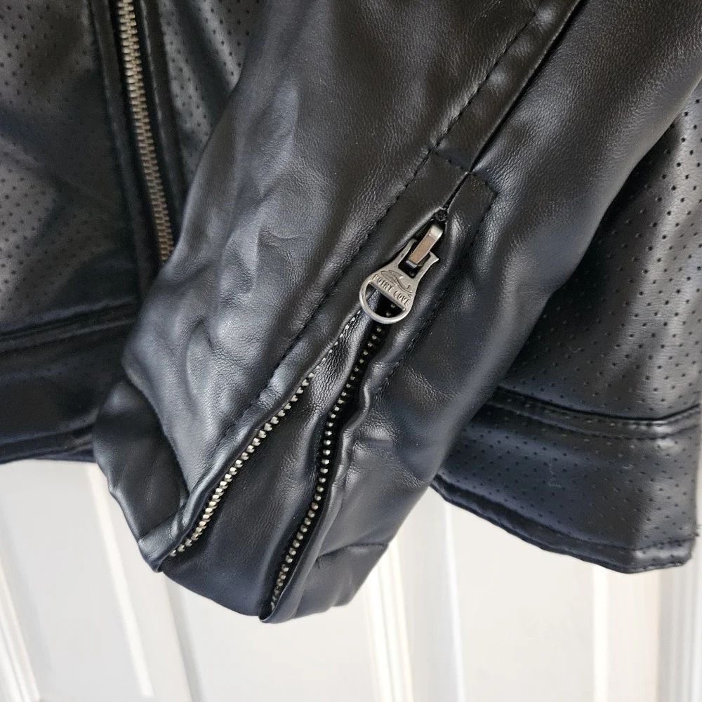 Moto Jacket, Vegan Leather Kids Sz 11/12 - Classic, Versatile, Edgy, Chic, EC